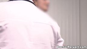 Nurse Lilly James and petite Ailee Anne are next in line for the doctors hard cock