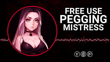 Mistress trains submissive with strapon and anal pegging