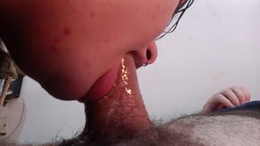 THE BEST BLOWJOB IN THE WORLD, SHE GOES TO THE BOTTOM WITH HER LITTLE MOUTH