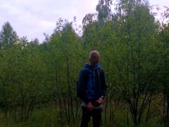 Outdoor Twink Peeing in the Woods