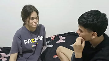 Stepbrother pops stepsister's cherry and fills her with cum