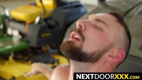 Glasses-wearing jock gets raw and wild after a blowjob