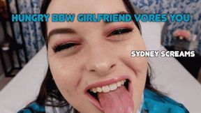 Hungry BBW Girlfriend Vores You - A BBW vore scene featuring: belly fetish, mouth fetish, bloated belly, and burping - 720 MP4