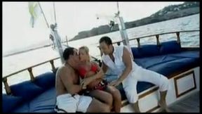 the gorgeous cindy dollar on a boat getting anal while sucking dick