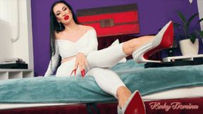 Queen of Long Nails Red Bottom Heels Worship