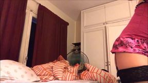 463 (part 02) - Amateur blonde, slut, doggy style, blowjob, rimming, satin lingerie, panties, fuck, french dirtytalk, pov