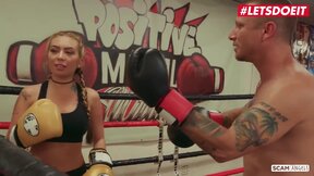 SCAMANGELS - Lustful Sluts Fuck The Gym Owner On The Boxing Ring