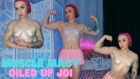 Muscle Macy Oiled Up JOI - WMV