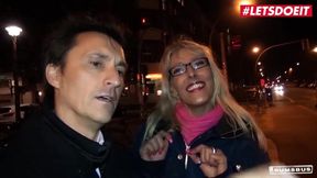 Mature Blonde Spreads Her Legs for a Stranger's Big Cock in Public Encounter