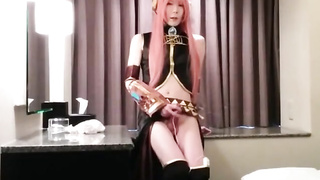 Amateur Asian CD cosplay jo