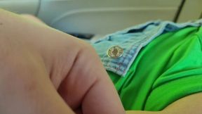 Hot Busty Babe in Jeans Jumpsuit lets Me Play with Her in the Car