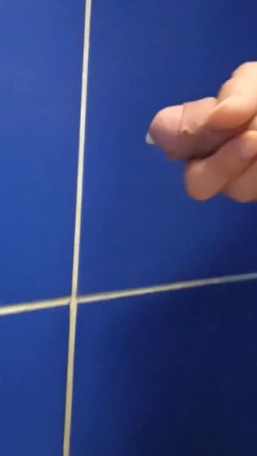 Spectacular moment from &quot;Gay twink pisses pee, masturbates his penis and ejaculates sperm in the toilet&quot;