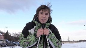 XXX Gay Fucks Floppy-Haired Amateur Twink's Tight Ass