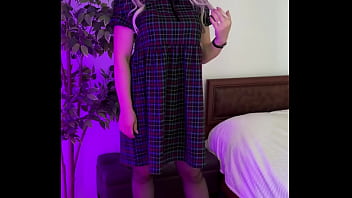 SEXY MILF ENJOYING HER NEW CROTCHLESS PANTIES