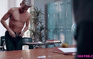 Hunk gays Jack Hunter and Andy Taylor hard anal sex with Chris Damned