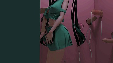Genshin Impact Mona Glory Hole Room Hentai Gangbang Undress Sex And Dance Mmd 3D Clear Blue Clothes