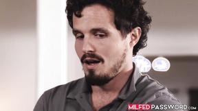 ”Very big breasted mommy Casca Akashova endures a heavy meat penetrating her bald cun”