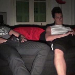 Slut fucked in gang bang by 2 straight boys curious