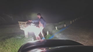 crossroads lady in white