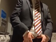 スーツリーマンが仕事終わりに変態ケツワレオナニー【サンプル動画】
