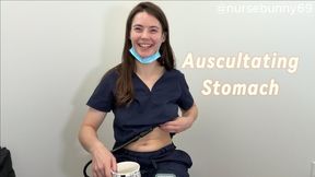 Abdominal Auscultation Swallowing Water 4K