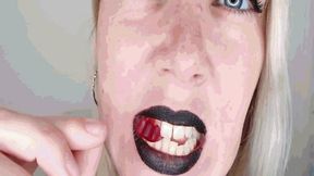 Dangerous black lips and shark teeth AVI