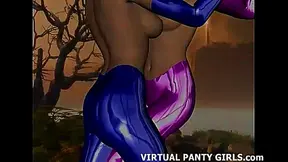 Animated Big-Titted Babe Dances Seductively On Stage For Hardcore Blowjob Fantasy