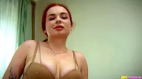 Fatty redhead Miss Olivia creampied