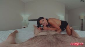 Passionate anal hardcore tgirl tgirl POV deep throat home
