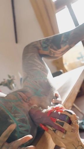 Tattoo Lesbians Anal Extreme - Anuskatzz Squirt All Over Eden Ivy - Toys, Gapes, ATM