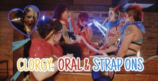 Clown Orgy: Oral, Spit & Strap Ons