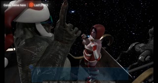 A werewolf monster with a giant dick stretches a cute girl's tight pussy 3D Hentai Game Animation