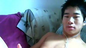 Asian Model Levi Plays with His Dick