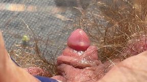 Amateur Hairy Girl Mastubates in Closeup with Huge Clit