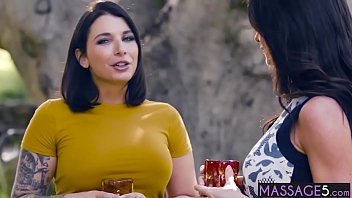 Sexy lesbians enjoyed passion massage