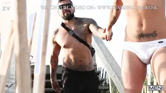 Bareback Anal Fuck by the Pool with Boomer Banks and Danny Gunn