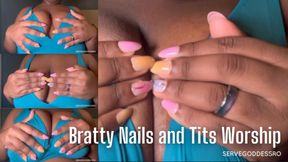 Bratty Nails and Tits Worship - Royal Ro jerk off encouragement