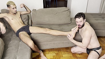 I was a twink dom’s devoted footslave