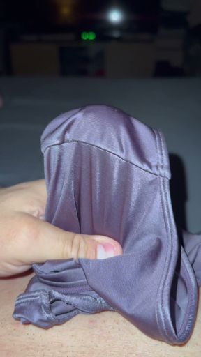 Soiled satin panties
