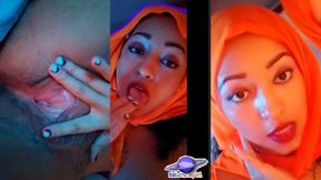 Saturno Squirt the sexiest Latin babe, she is now an Arab fortune teller who guesses your desires and uses her vagina to seduce