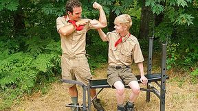 Work Out with the Twink Scout Boy - BoysAtCamp