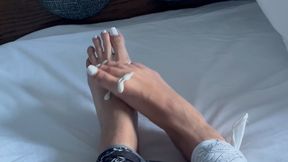 I Lotion My Feet For The First Time Cuffed