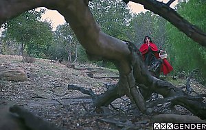 Big ass babe enjoyed the fairytale sex with afraid shemale Chanel Santini
