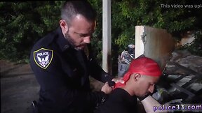 Gay cops stops man and sucks pecker male porn stars in police movies