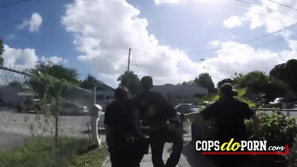 Milf cops take resisting criminal to their own private spot to teach a lesson