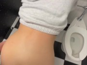 Sneaky Raw Sex with Hot Latina In Movie Theater Restroom