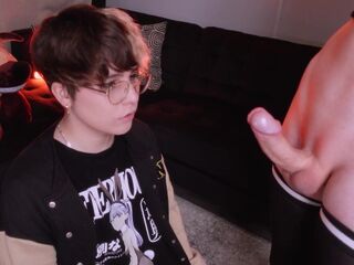 Femboy On the cheerleading team loses wager and gets overspread in Cum