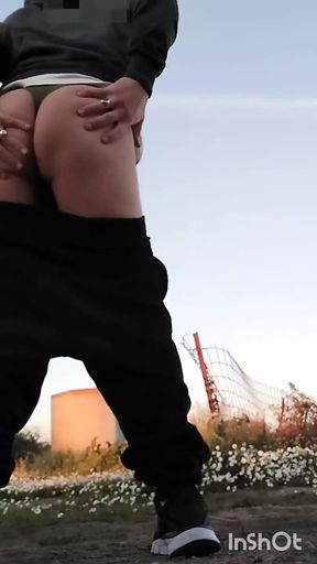 By the Field Shown the Thong