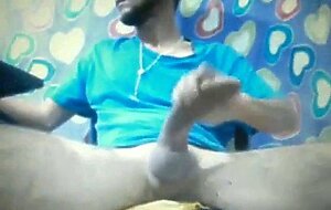 huge cock latin shoots a heavy cum load
