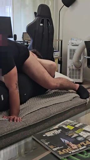 Emotional moment from "Straight Guy "Steven" Who came to check my apartment, comes back and let's me lick his ass!"